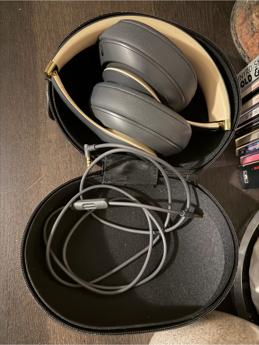 Beats by Dre Gray and Gold Over-Ear Headphones